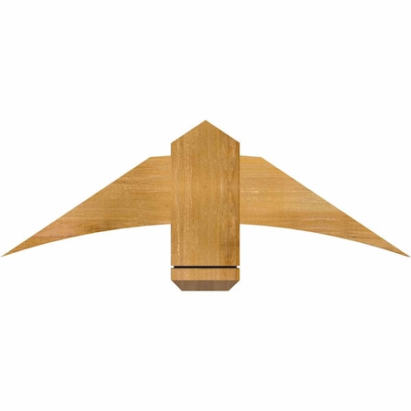 Ekena Millwork Bellingham Rough Sawn Timber Gable Bracket, Western Red Cedar, 36"W x 12"H x 2"D x 6"F, 8/12 Pitch GBW036X12X0206BEL00RWR